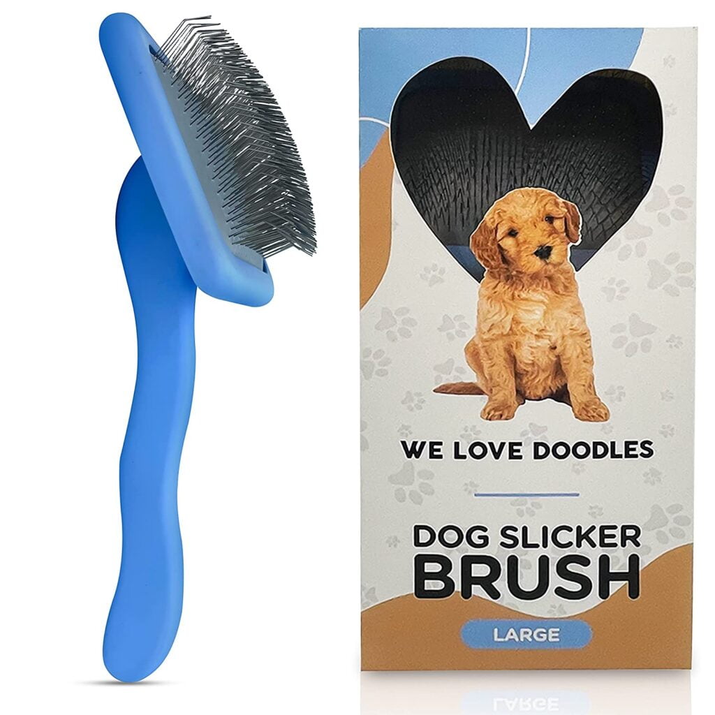 We Love Doodles Dog Slicker Brush for Grooming Aussiedoodle