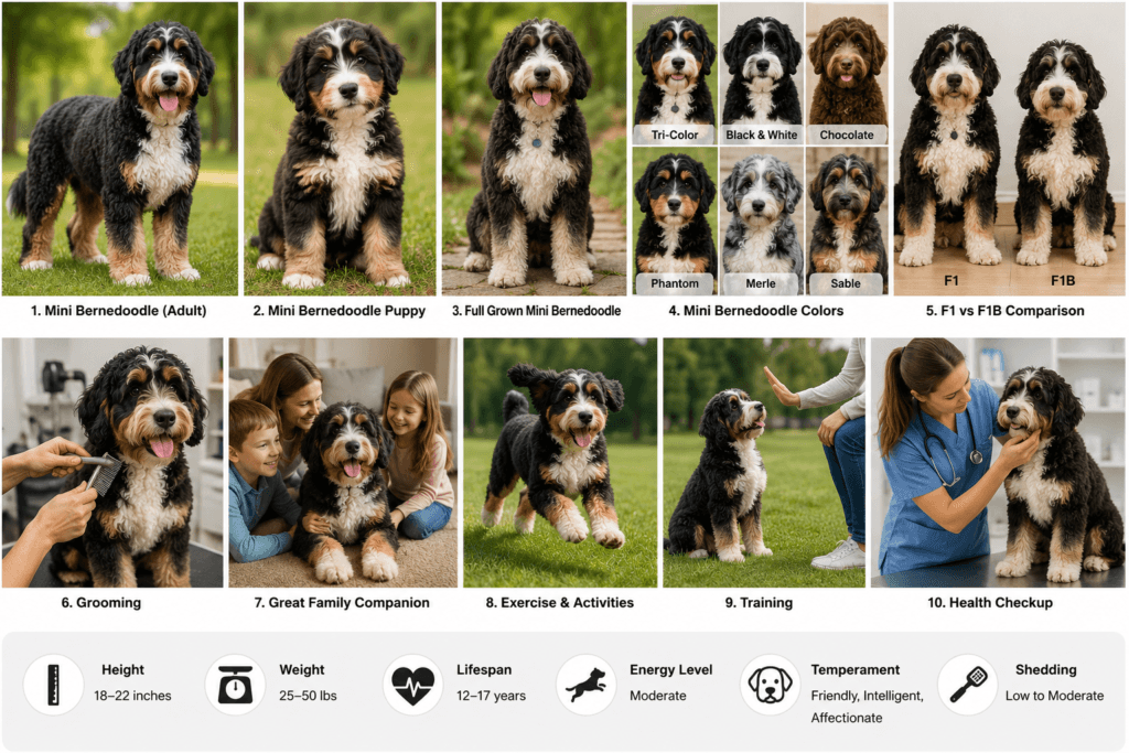 Mini Bernedoodle Coat Colors